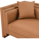  Meridian Everett Cognac Vegan Leather Upholstered Chair IMAGE 9