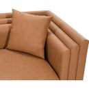  Meridian Everett 67" Cognac Vegan Leather Upholstered Loveseat IMAGE 10