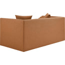  Meridian Everett 67" Cognac Vegan Leather Upholstered Loveseat IMAGE 6