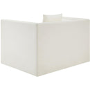  Meridian Everett Cream Vegan Leather Upholstered Chair IMAGE 6