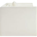  Meridian Everett Cream Vegan Leather Upholstered Chair IMAGE 7