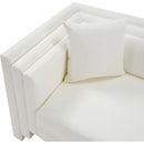  Meridian Everett Cream Vegan Leather Upholstered Chair IMAGE 9