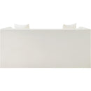  Meridian Everett 67" Cream Vegan Leather Upholstered Loveseat IMAGE 3