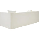  Meridian Everett 88.5" Cream Vegan Leather Upholstered Sofa IMAGE 6