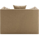  Meridian Everett Tan Vegan Leather Upholstered Chair IMAGE 3