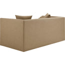  Meridian Everett 67" Tan Vegan Leather Upholstered Loveseat IMAGE 6