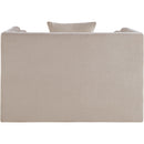 Meridian Everett Beige Chenille Fabric Chair IMAGE 5