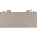 Meridian Everett Beige Chenille Fabric Loveseat IMAGE 5