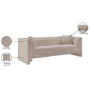 Meridian Everett Beige Chenille Fabric Sofa IMAGE 14