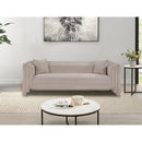 Meridian Everett Beige Chenille Fabric Sofa IMAGE 2