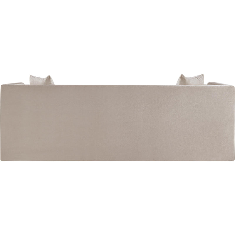 Meridian Everett Beige Chenille Fabric Sofa IMAGE 5