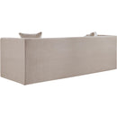 Meridian Everett Beige Chenille Fabric Sofa IMAGE 7