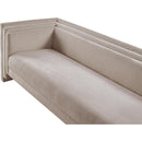 Meridian Everett Beige Chenille Fabric Sofa IMAGE 8