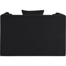 Meridian Everett Black Chenille Fabric Chair IMAGE 5