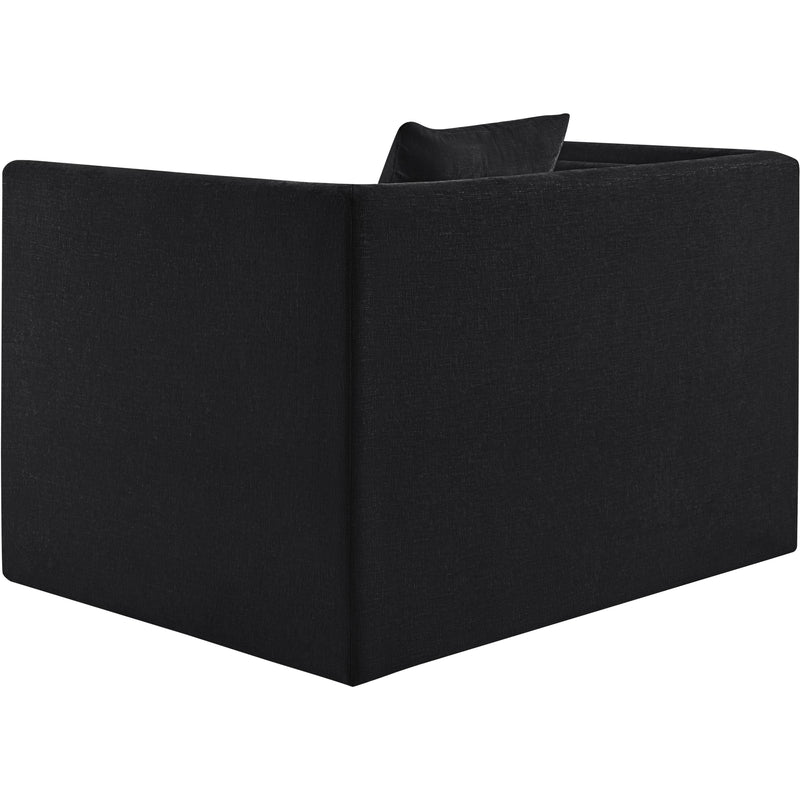 Meridian Everett Black Chenille Fabric Chair IMAGE 7