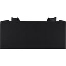 Meridian Everett Black Chenille Fabric Loveseat IMAGE 5