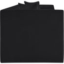 Meridian Everett Black Chenille Fabric Sofa IMAGE 4