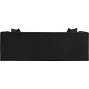 Meridian Everett Black Chenille Fabric Sofa IMAGE 5