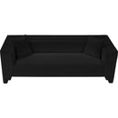 Meridian Everett Black Chenille Fabric Sofa IMAGE 6