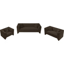 Meridian Everett Brown Chenille Fabric Sofa IMAGE 11