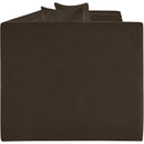 Meridian Everett Brown Chenille Fabric Sofa IMAGE 4