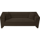 Meridian Everett Brown Chenille Fabric Sofa IMAGE 6