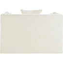 Meridian Everett Cream Chenille Fabric Chair IMAGE 5