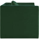 Meridian Everett Green Chenille Fabric Chair IMAGE 4