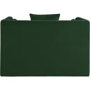 Meridian Everett Green Chenille Fabric Chair IMAGE 5