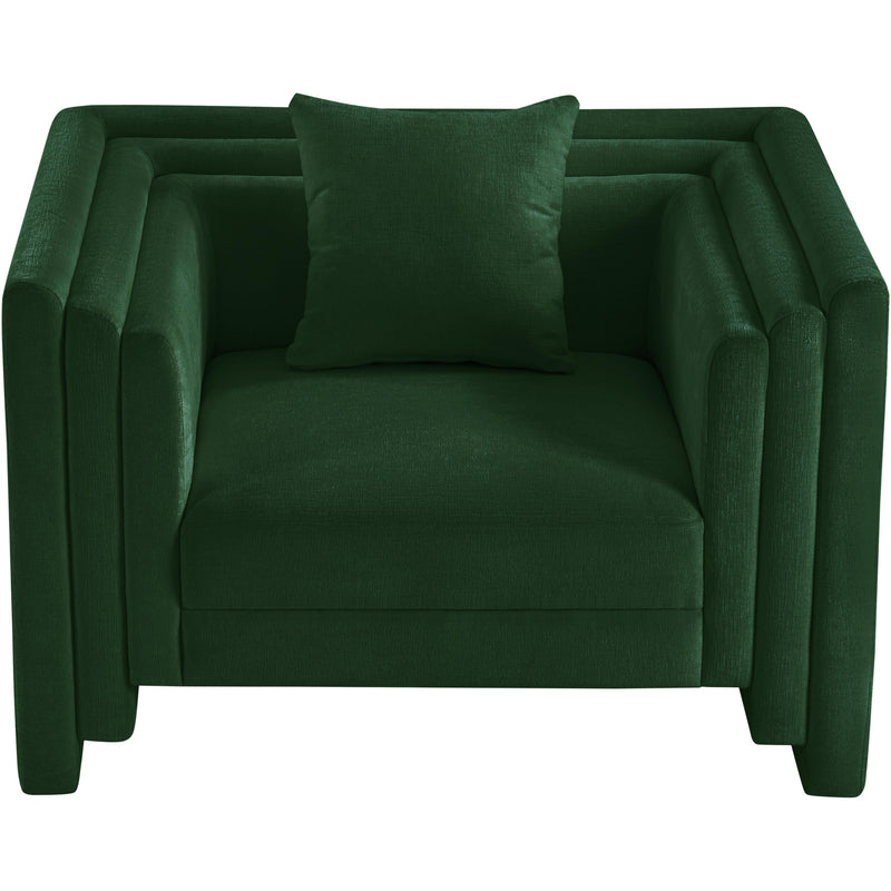 Meridian Everett Green Chenille Fabric Chair IMAGE 6