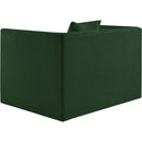 Meridian Everett Green Chenille Fabric Chair IMAGE 7