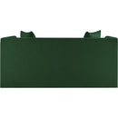 Meridian Everett Green Chenille Fabric Loveseat IMAGE 5