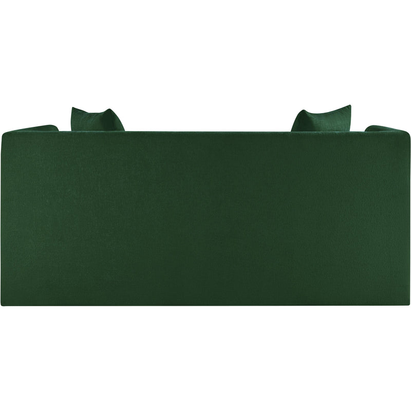 Meridian Everett Green Chenille Fabric Loveseat IMAGE 5