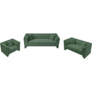  Meridian Everett 88.5" Green Chenille Fabric Upholstered Sofa IMAGE 16
