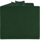 Meridian Everett Green Chenille Fabric Sofa IMAGE 4