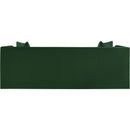 Meridian Everett Green Chenille Fabric Sofa IMAGE 5