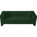 Meridian Everett Green Chenille Fabric Sofa IMAGE 6