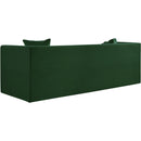 Meridian Everett Green Chenille Fabric Sofa IMAGE 7