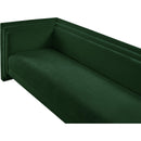 Meridian Everett Green Chenille Fabric Sofa IMAGE 8