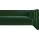 Meridian Everett Green Chenille Fabric Sofa IMAGE 9