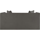 Meridian Everett Grey Chenille Fabric Loveseat IMAGE 5