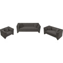 Meridian Everett Grey Chenille Fabric Sofa IMAGE 11