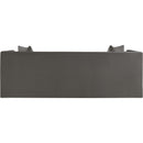 Meridian Everett Grey Chenille Fabric Sofa IMAGE 5