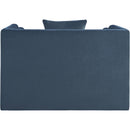 Meridian Everett Light Blue Chenille Fabric Chair IMAGE 5