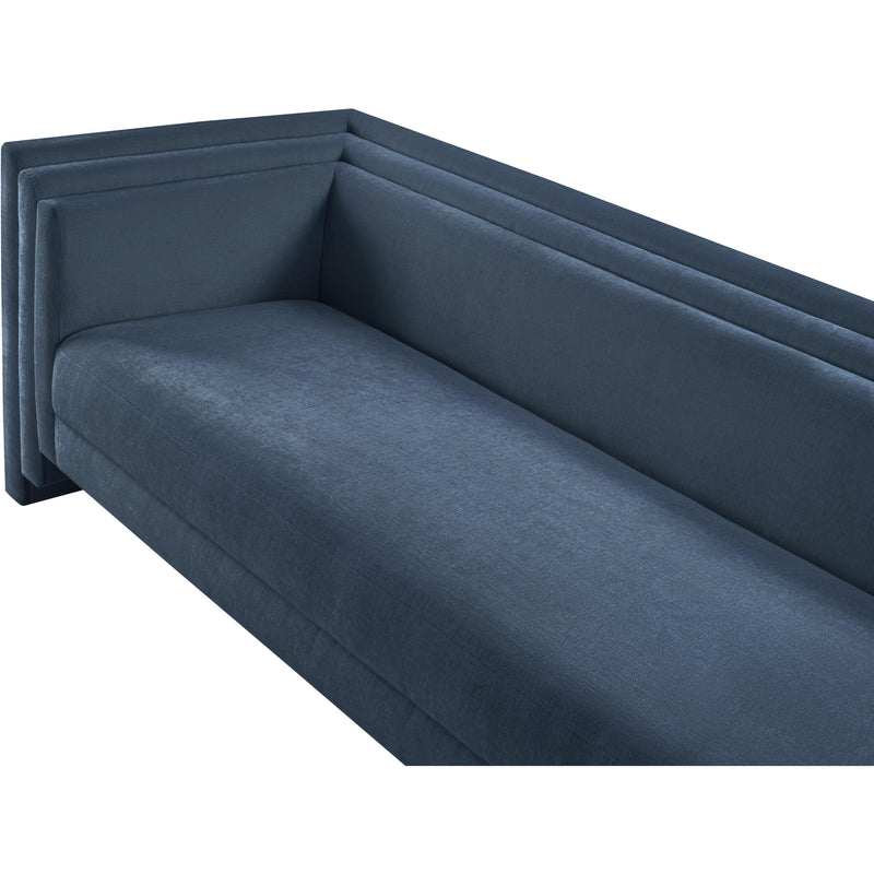 Meridian Everett Light Blue Chenille Fabric Sofa IMAGE 8
