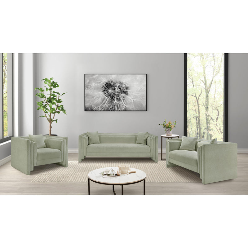 Meridian Everett Mint Chenille Fabric Chair IMAGE 13
