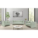  Meridian Everett Mint Chenille Fabric Upholstered Chair IMAGE 14