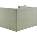 Meridian Everett Mint Chenille Fabric Chair IMAGE 7