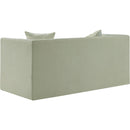 Meridian Everett Mint Chenille Fabric Loveseat IMAGE 7