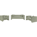 Meridian Everett Mint Chenille Fabric Loveseat IMAGE 9